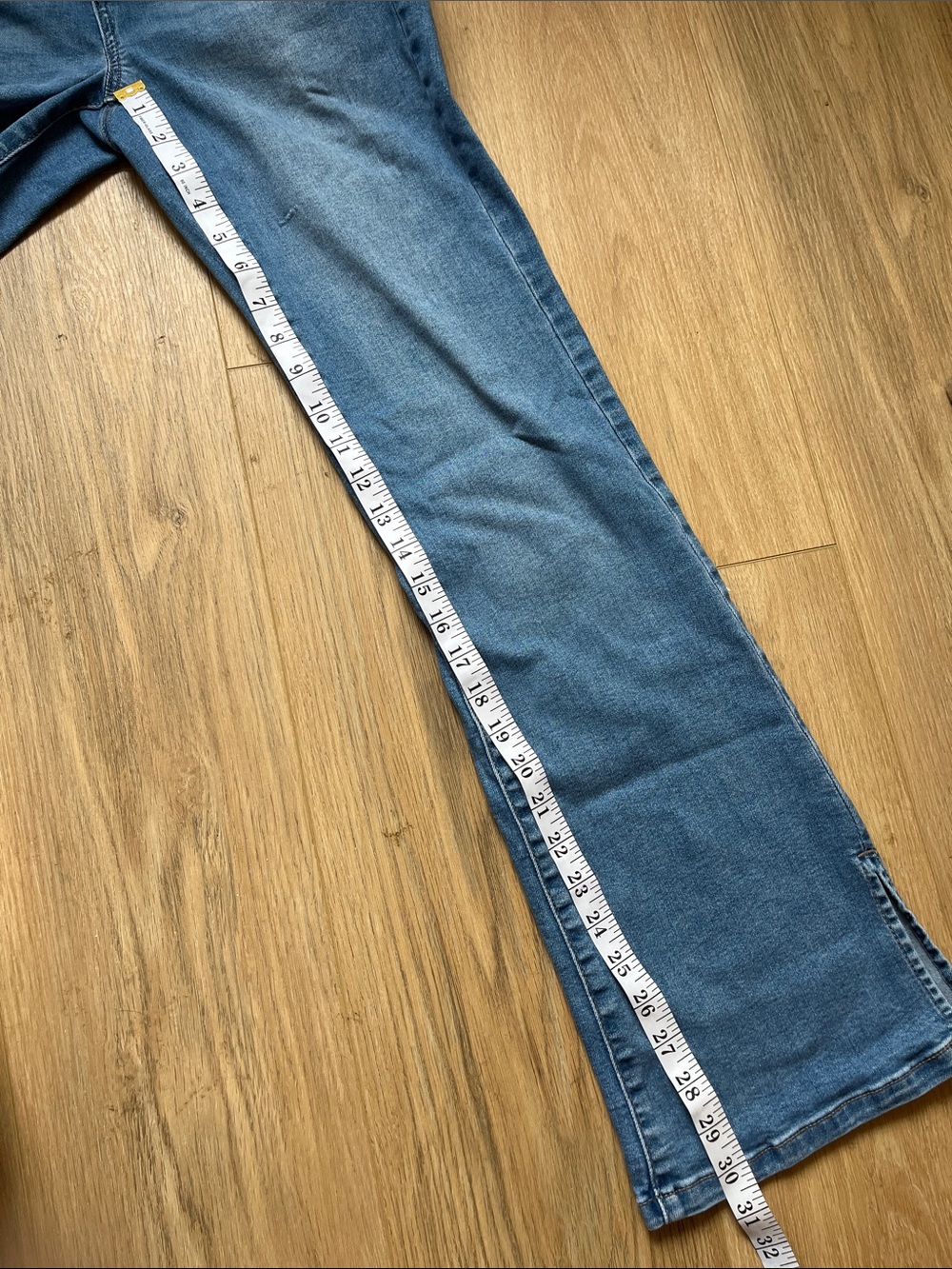 Nine West Medium Blue Bootcut Jeans with Subtle Fade - Picture 7 of 11